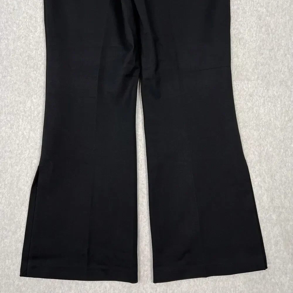 Spanx Black The Perfect Double Split Wide Leg High Waisted Pant Size 1X